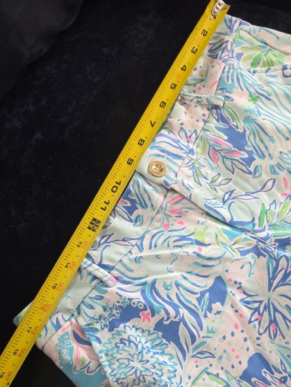Pastel Floral Women's Light Stretch Bermuda Shorts - Multicolor - Picture 5 of 9